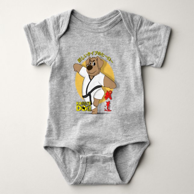 Karate Dog | Baby Bodysuit (Front)