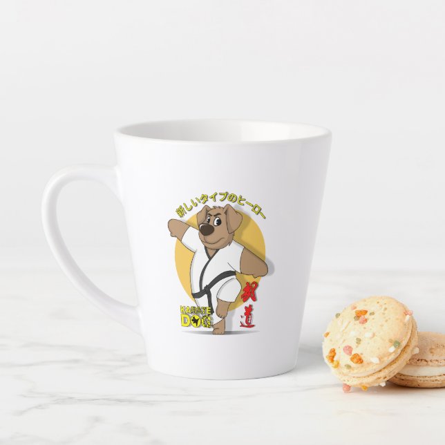 Karate Dog | Latte Mug (In Situ)