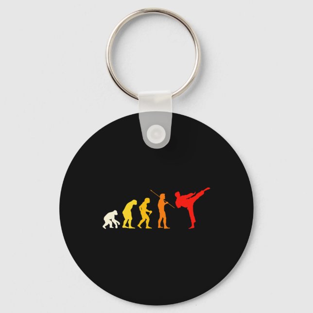 Karate Evolution Kung Fu Shotokan Gift Martial Art Key Ring (Front)