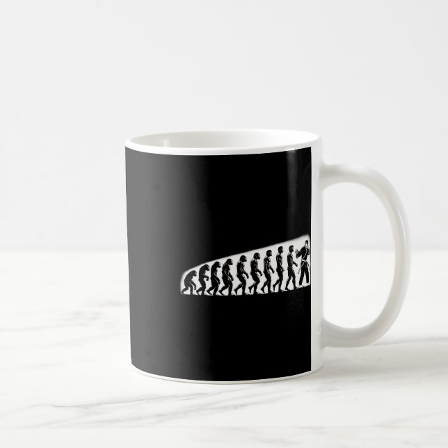 Karate Evolution Mma Kickboxing Muay Thai Jiu Jits Coffee Mug (Right)