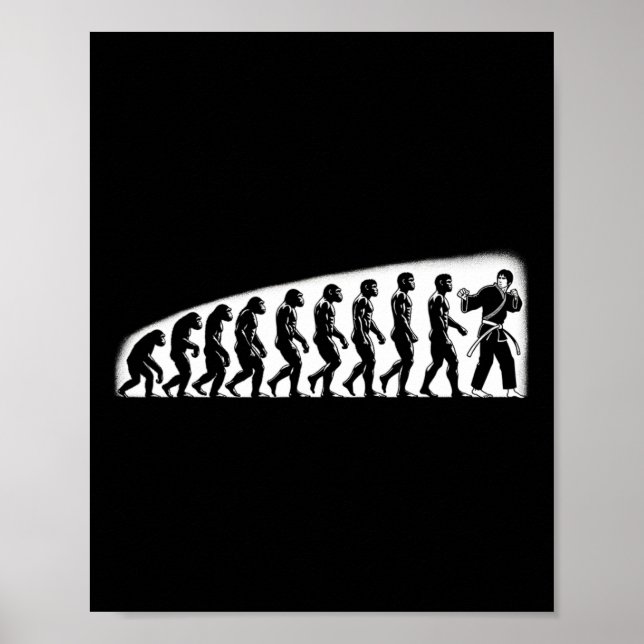 Karate Evolution Mma Kickboxing Muay Thai Jiu Jits Poster (Front)