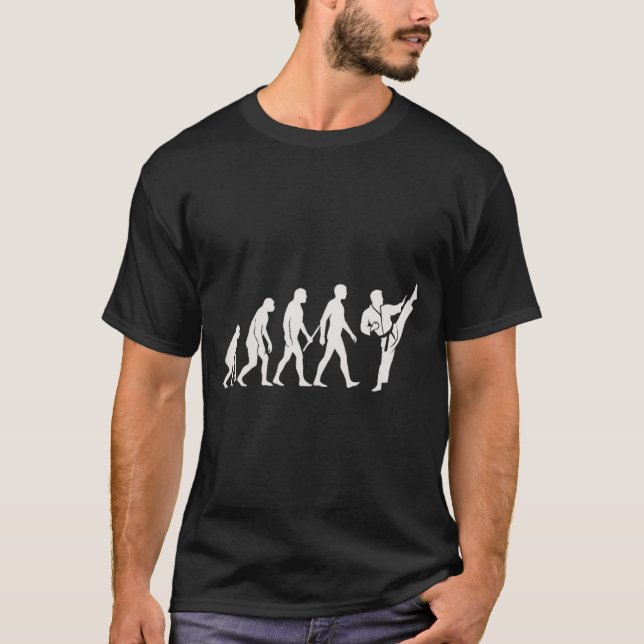 Karate Evolution MMA Kickboxing Muay Thai Martial T-Shirt (Front)