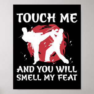 Karate Fighter Boy Youth Men Japanese Martial Arts Poster
