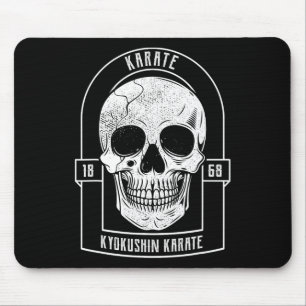 Karate Fighter Skeleton Japan Martial Arts Mouse Pad