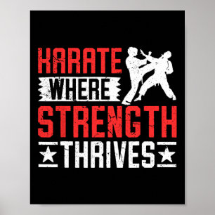 Karate Fighter Where Strength Thrives Poster
