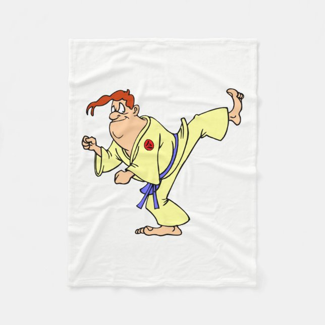 Karate Fleece Blanket (Front)