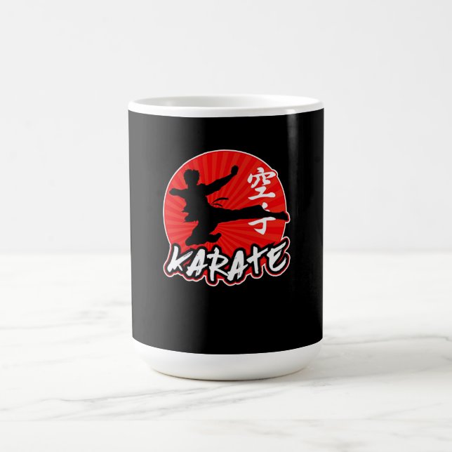 Karate For Men In The Moon Custom Gift Coffee Mug (Center)