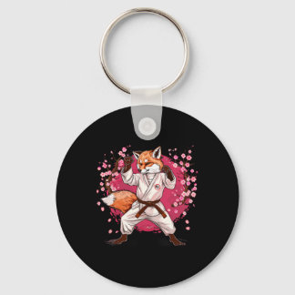 Karate Fox Motif Taekwondo Jiu-jitsu Mma Kickboxin Key Ring