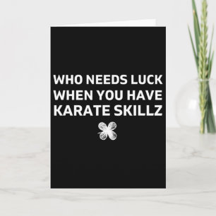 Karate Funny St. Patricks Day Gift Card