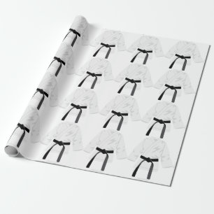 Karate Gi Black Belt Wrapping Paper