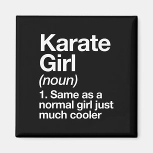 Karate Girl Definition Funny And Sy Sports Martial Magnet