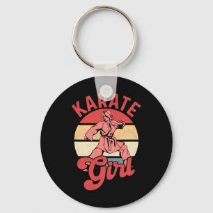 Karate Girl Karateka Self Defence Fighter  Key Ring