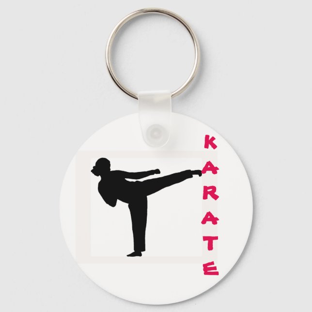Karate Girl Key Chain (Front)