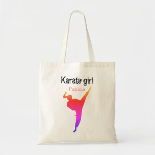 Karate Girl Personalized Tote Bag Martial Arts