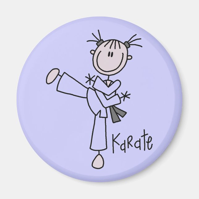 Karate Girl Tshirts and Gifts Magnet (Front)