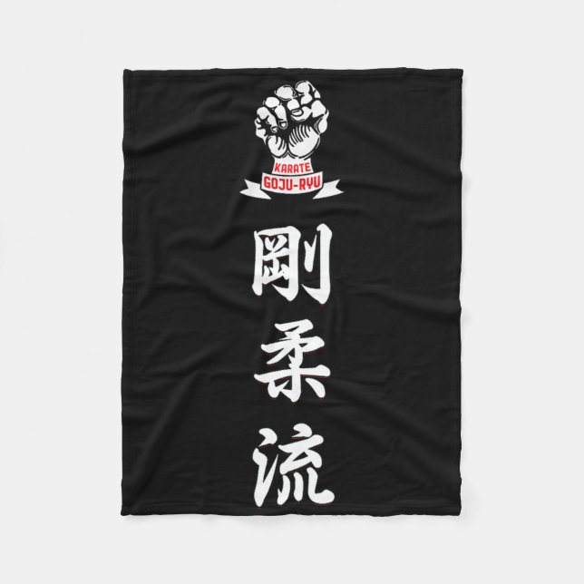 Karate Goju Ryu  Fleece Blanket (Front)