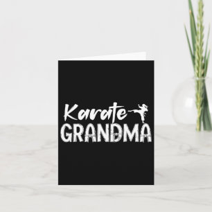 Karate Grandma Appreciation Karate Grandmother Card
