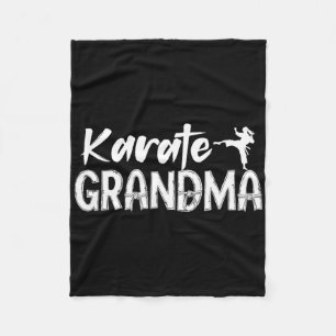 Karate Grandma Appreciation Karate Grandmother Fleece Blanket