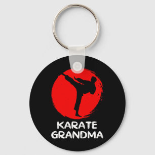 Karate Grandma Pullover Hoodie Key Ring