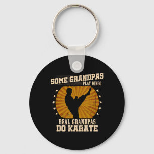 Karate Grandpa Shirt - Real Grandpas Do Karate  Key Ring