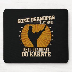 Karate Grandpa Shirt - Real Grandpas Do Karate Mouse Pad
