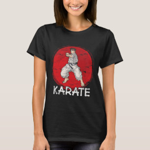 Karate Grunge Design A Man In Anime Style Does Pun T-Shirt