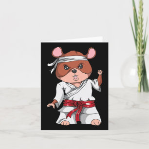 Karate Hamster Kickboxing Martial Art Jiu Jitsu Fa Card