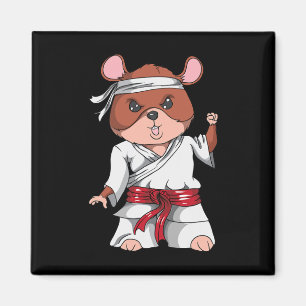 Karate Hamster Kickboxing Martial Art Jiu Jitsu Fa Magnet