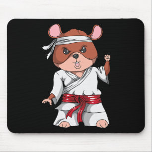 Karate Hamster Kickboxing Martial Art Jiu Jitsu Fa Mouse Pad