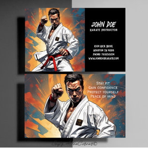 Karate Instructor Business Card