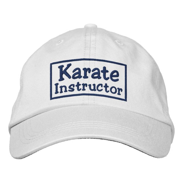 Karate Instructor Embroidered Hat (Front)