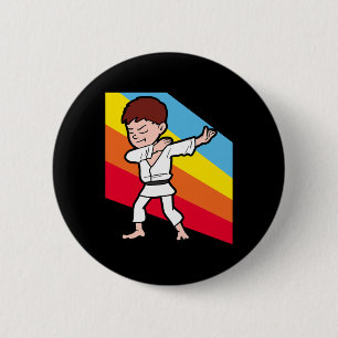 Karate Judo Jujutsu Taekwondo Kickboxing Dabbing D 6 Cm Round Badge