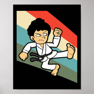Karate Judo Jujutsu Taekwondo Kickboxing Kickboxer Poster
