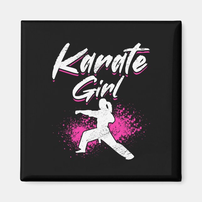 Karate Karate Girl  Magnet (Front)