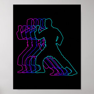 Karate Karateka Gift Clothes For Boys Youth Men Ki Poster