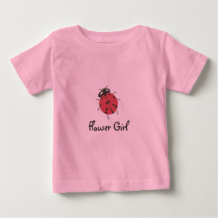 Karate Kat flower girl top--to personalise Baby T-Shirt