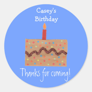 Karate Kat Graphics birthday favour label