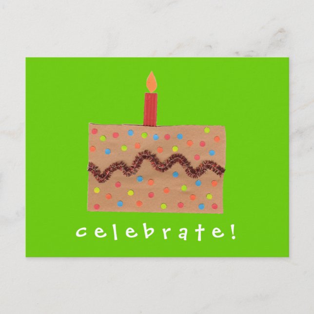 Karate Kat Graphics birthday invitation Postcard (Front)