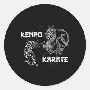 Karate Kenpo Karate Martial Arts Sayings  Classic Round Sticker