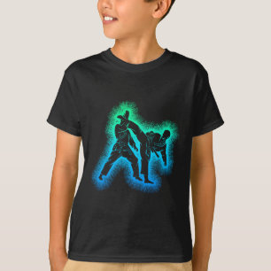 Karate Kickboxing Taekwondo Boys Children T-Shirt