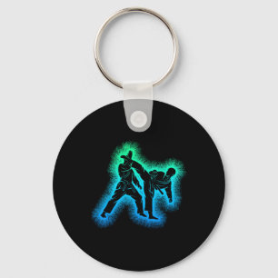 Karate Kickboxing Taekwondo Kids Boys Key Ring