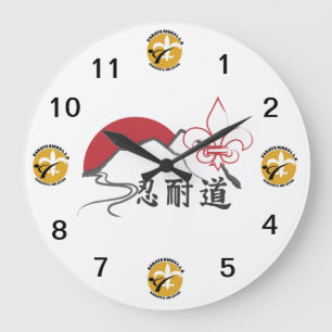 karate kicks clock