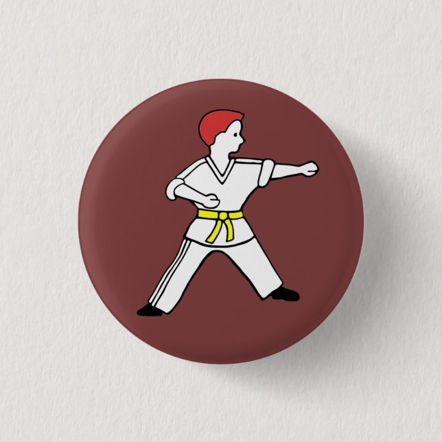 Karate Kid 11 Button (Front)