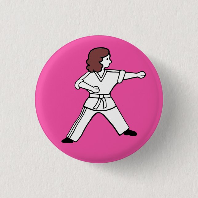 Karate Kid 16 Button (Front)