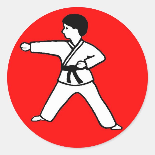 Karate Kid 1 on red sticker (Front)
