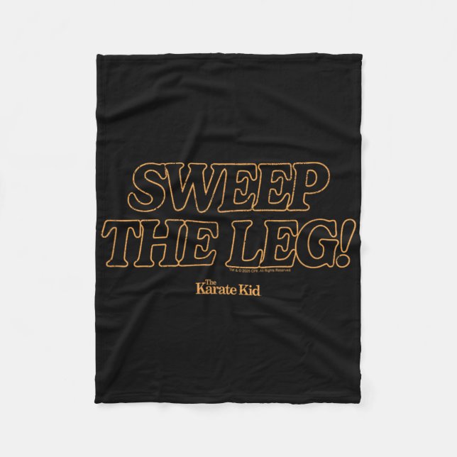 Karate Kid - Sweep The Leg  Fleece Blanket (Front)