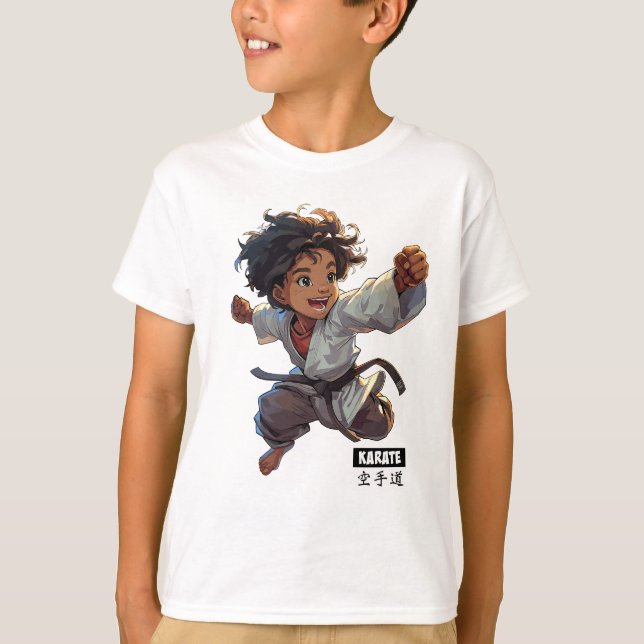 Karate Kid w/words T-Shirt (Front)