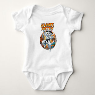 Karate Kitty Baby Bodysuit