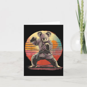 Karate Koala Animal MMA Taekwondo Martial Arts Card
