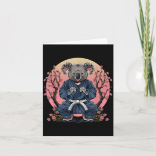 Karate Koala Motif Taekwondo Jiu-Jitsu MMA Card